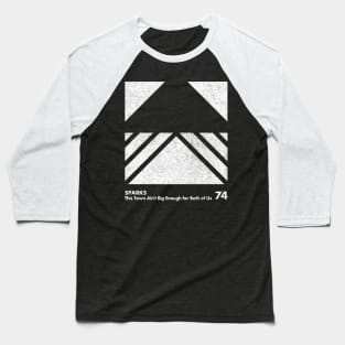 Sparks / Minimal Graphic Design Tribute Baseball T-Shirt